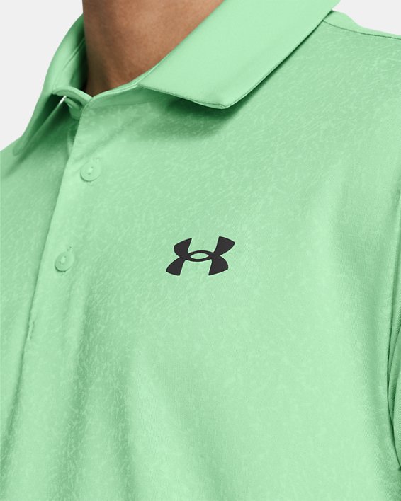 Men's UA Playoff 3.0 Coral Jacquard Polo in Green image number 2